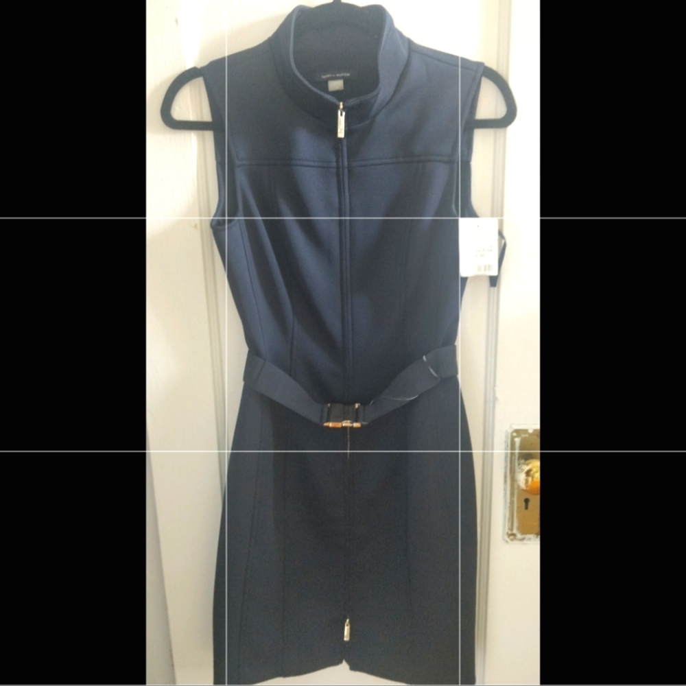 Tommy Hilfiger, Size 4P, Navy Blue Form Fitting Dress
